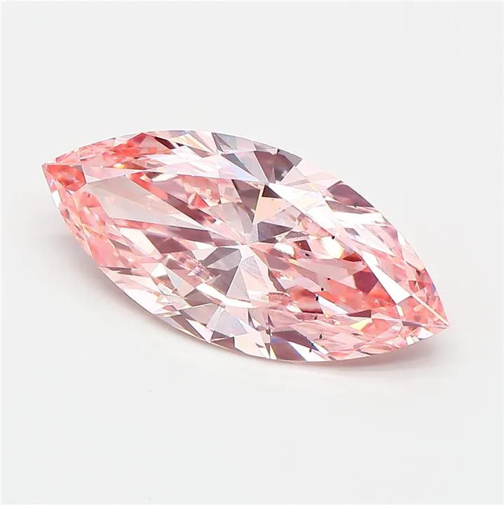 3.05ct Marquise Lab Grown Diamond (Colour Fancy Intense Pink, Clarity VS2, IGI Certified)
