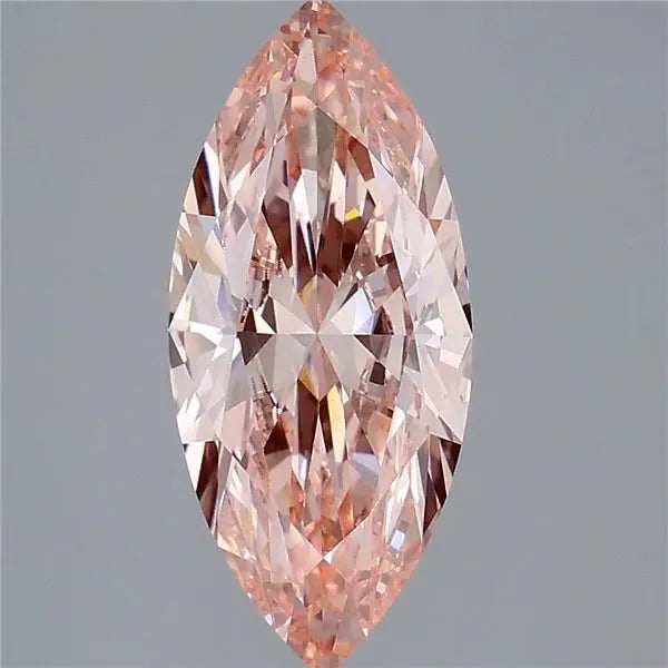 3.05ct Marquise Lab Grown Diamond (Colour Fancy Vivid Pink, Clarity VVS2, IGI Certified)
