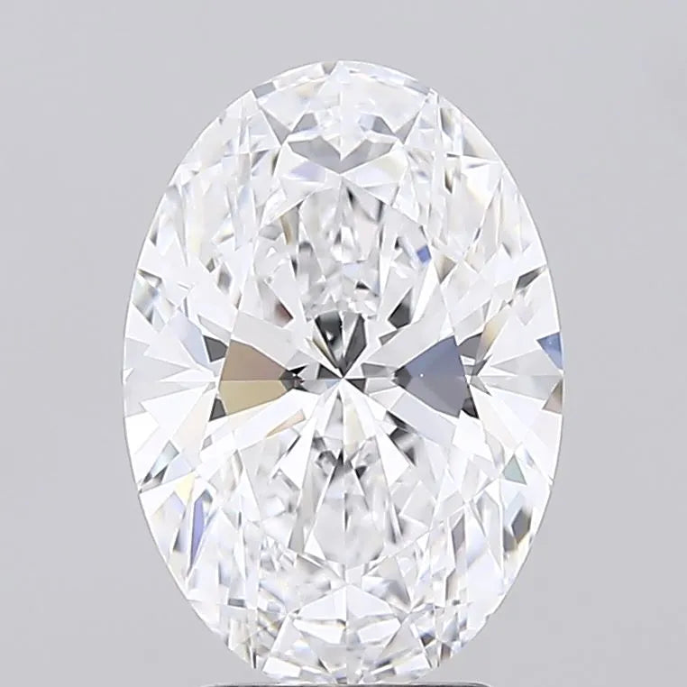 3.05ct Oval Lab Grown Diamond (Colour D, Clarity FL, Cut EX, IGI Certified)