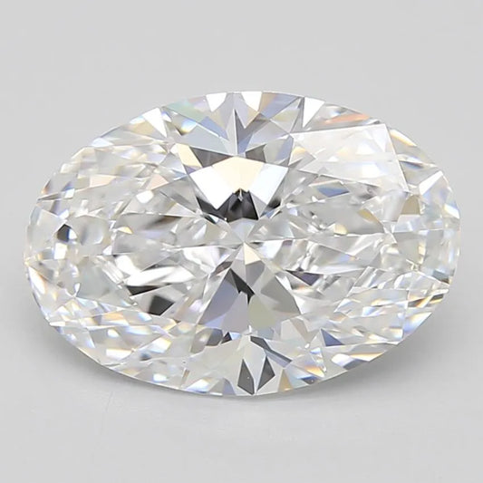 3.05ct Oval Lab Grown Diamond (Colour D, Clarity IF, GIA Certified)