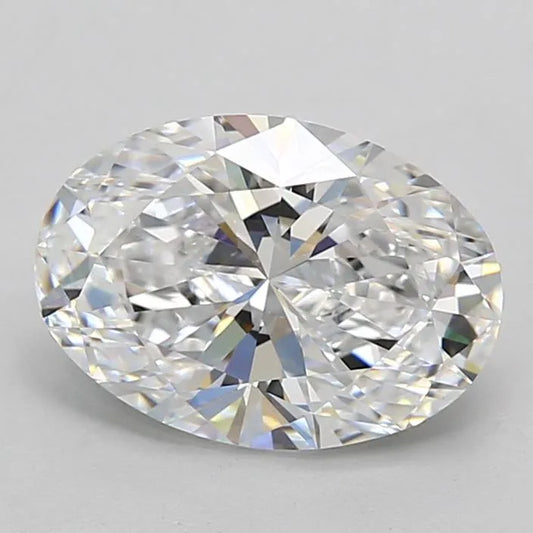 3.05ct Oval Lab Grown Diamond (Colour D, Clarity VVS1, IGI Certified)