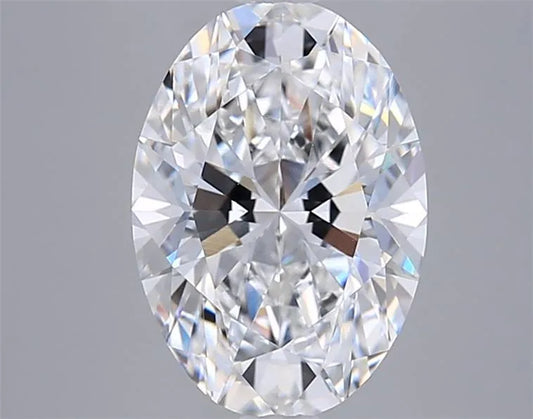 3.05ct Oval Lab Grown Diamond (Colour D, Clarity VVS2, IGI Certified)