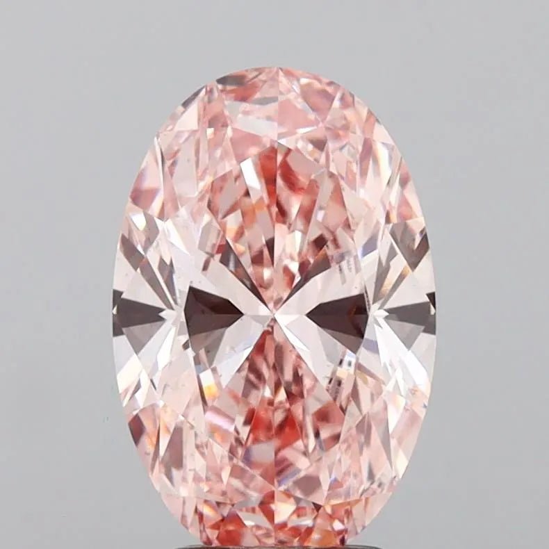 3.05ct Oval Lab Grown Diamond (Colour Fancy Intense Pink, Clarity VS1, IGI Certified)
