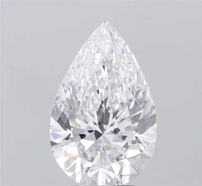 3.05ct Pear Lab Grown Diamond (Colour E, Clarity VVS2, IGI Certified)