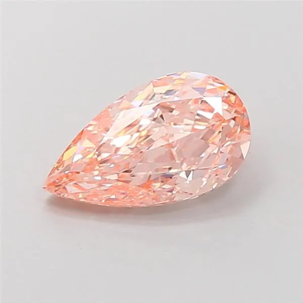 3.05ct Pear Lab Grown Diamond (Colour Fancy Intense Pink, Clarity VS1, IGI Certified)