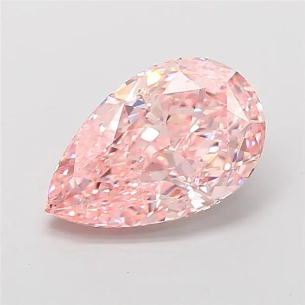 3.05ct Pear Lab Grown Diamond (Colour Fancy Vivid Pink, Clarity VS1, IGI Certified)