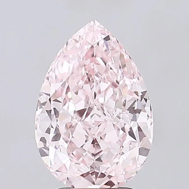 3.05ct Pear Lab Grown Diamond (Colour Fancy Vivid Pink, Clarity VVS2, IGI Certified)