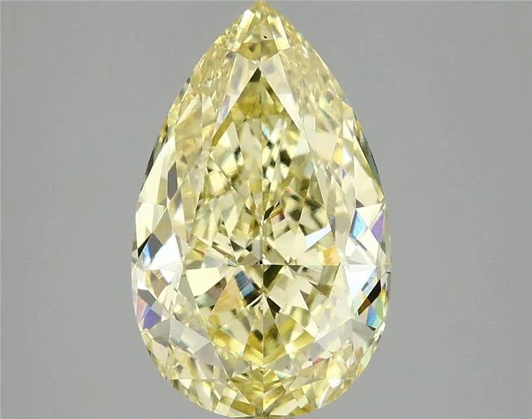 3.05ct Pear Lab Grown Diamond (Colour Fancy Yellow, Clarity VS1, IGI Certified)