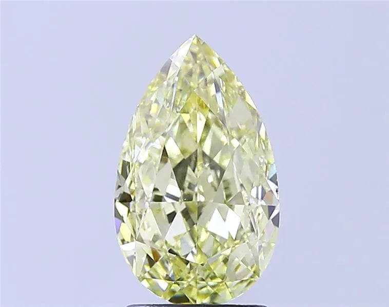 3.05ct Pear Lab Grown Diamond (Colour Fancy Yellow, Clarity VS1, IGI Certified)