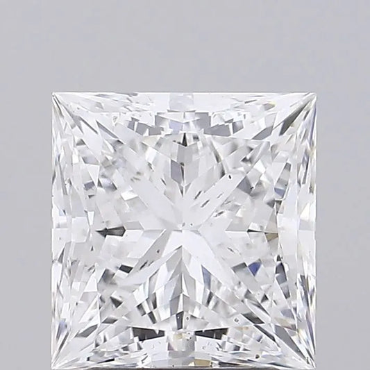 3.05ct Princess Lab Grown Diamond (Colour E, Clarity SI1, IGI Certified)