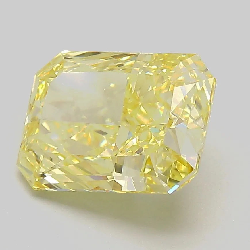 3.05ct Radiant Lab Grown Diamond (Colour Fancy Intense Yellow, Clarity VVS2, IGI Certified)