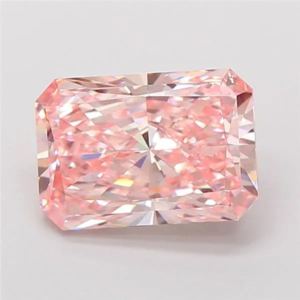 3.05ct Radiant Lab Grown Diamond (Colour Fancy Vivid Pink, Clarity VS1, IGI Certified)