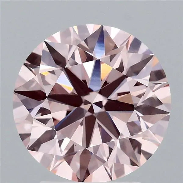 3.05ct Round Lab Grown Diamond (Colour Fancy Intense Pink, Clarity VS1, Cut ID, IGI Certified)