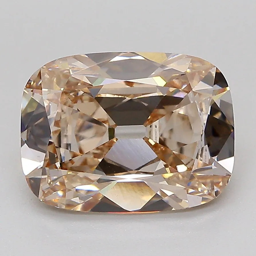 3.06ct Cushion Lab Grown Diamond (Colour Very Light Brown, Clarity VVS2, IGI Certified)