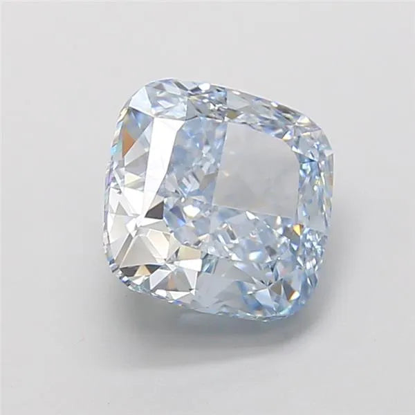 3.06ct Cushion modified Lab Grown Diamond (Colour Fancy Blue, Clarity VS1, IGI Certified)