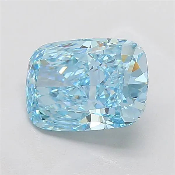 3.06ct Cushion modified Lab Grown Diamond (Colour Fancy Vivid Blue, Clarity VVS2, IGI Certified)
