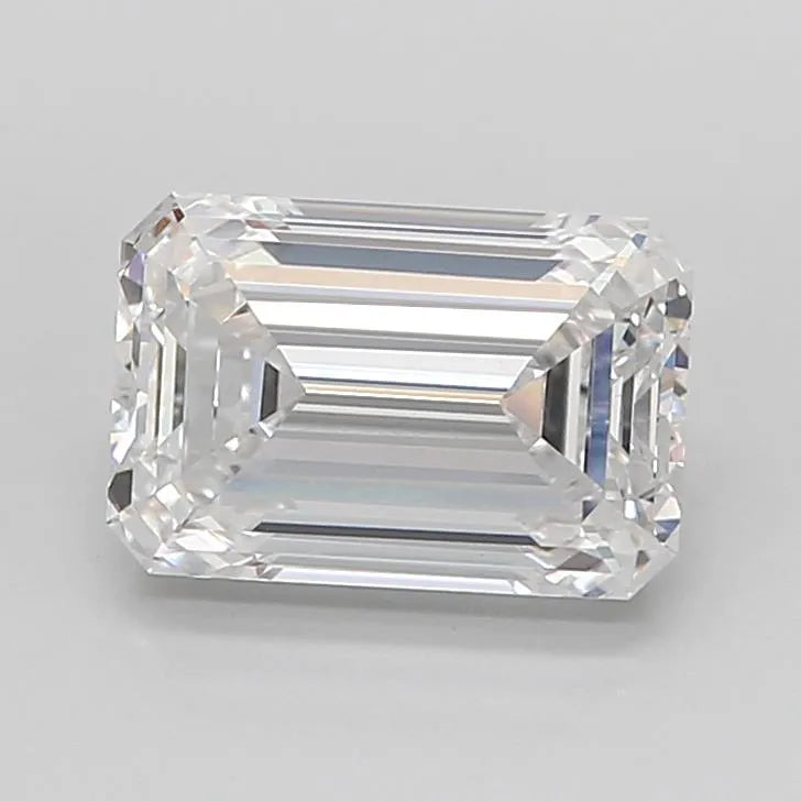 3.06ct Emerald Lab Grown Diamond (Colour D, Clarity VVS2, IGI Certified)