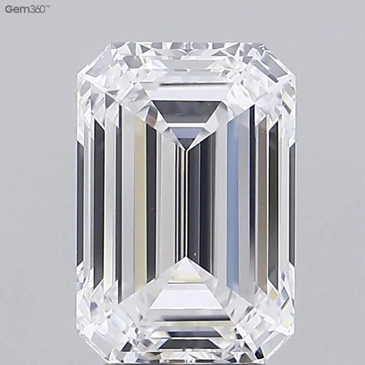 3.06ct Emerald Lab Grown Diamond (Colour E, Clarity VVS2, GIA Certified)