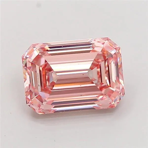 3.06ct Emerald Lab Grown Diamond (Colour Fancy Intense Pink, Clarity VS1, IGI Certified)