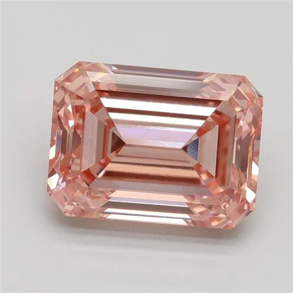 3.06ct Emerald Lab Grown Diamond (Colour Fancy Intense Pink, Clarity VVS2, IGI Certified)