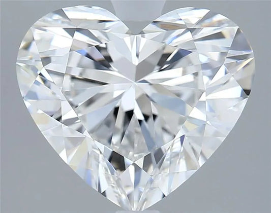3.06ct Heart Lab Grown Diamond (Colour E, Clarity IF, IGI Certified)