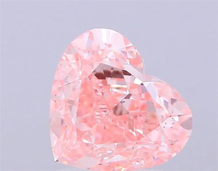 3.06ct Heart Lab Grown Diamond (Colour Fancy Intense Pink, Clarity VS1, IGI Certified)