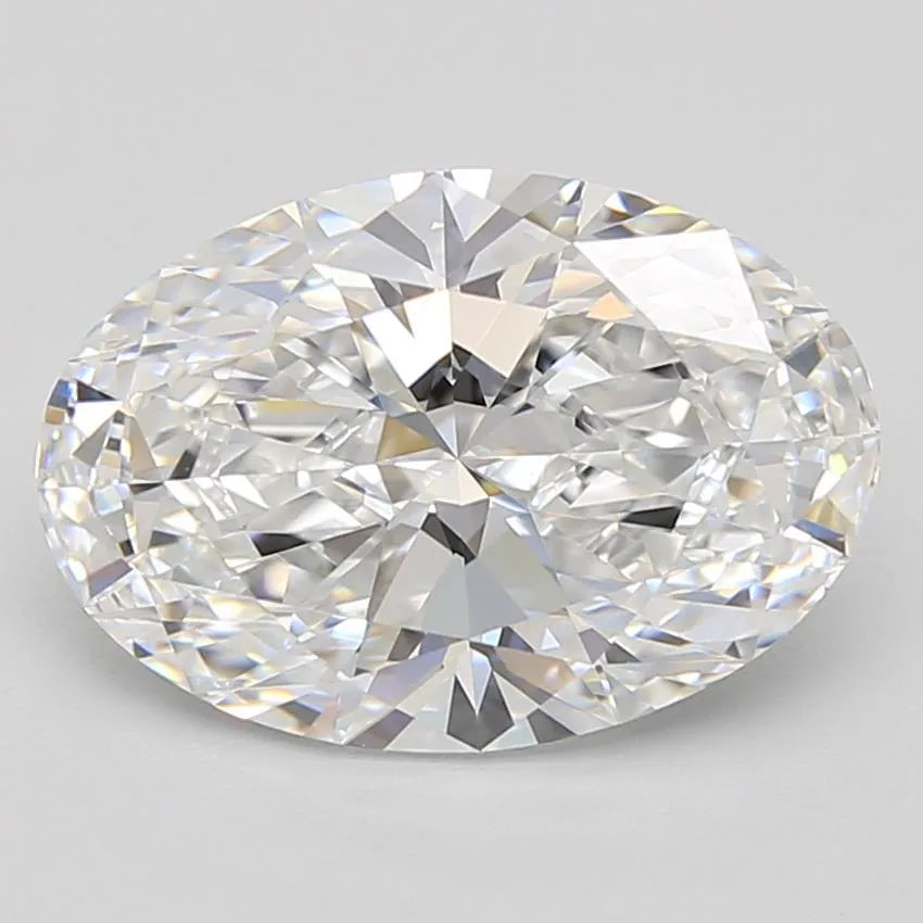 3.06ct Oval Lab Grown Diamond (Colour D, Clarity IF, GIA Certified)