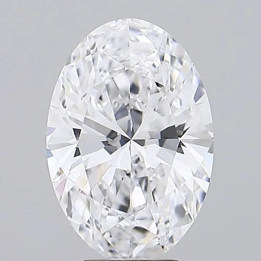 3.06ct Oval Lab Grown Diamond (Colour D, Clarity IF, IGI Certified)