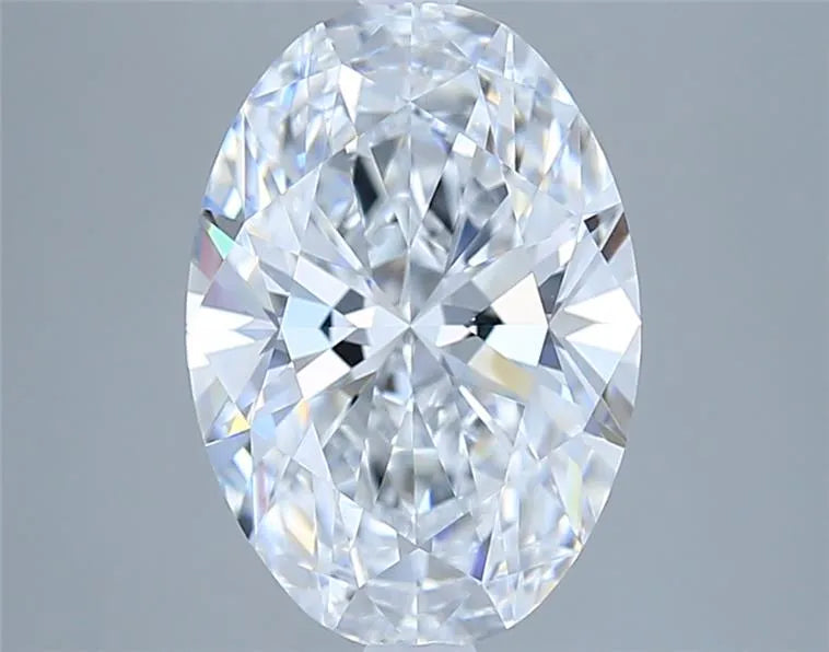 3.06ct Oval Lab Grown Diamond (Colour D, Clarity VVS2, IGI Certified)