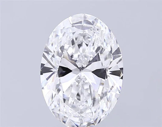 3.06ct Oval Lab Grown Diamond (Colour E, Clarity IF, IGI Certified)