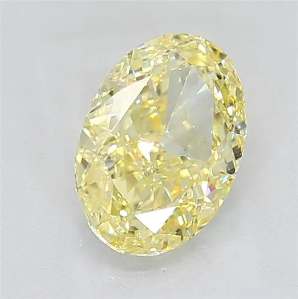 3.06ct Oval Lab Grown Diamond (Colour Fancy Intense Yellow, Clarity VVS2, IGI Certified)