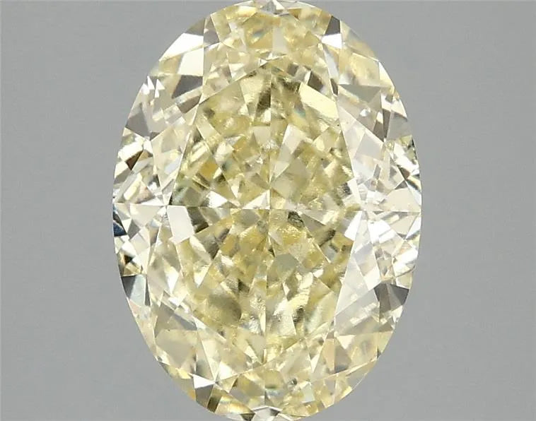 3.06ct Oval Lab Grown Diamond (Colour Fancy Vivid Yellow, Clarity VS1, IGI Certified)