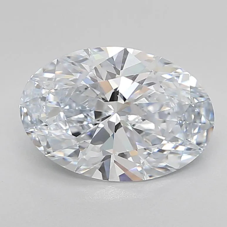 3.06ct Oval Lab Grown Diamond (Colour G, Clarity IF, Cut EX, IGI Certified)