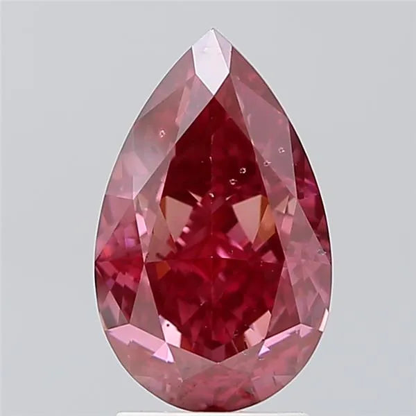 3.06ct Pear Lab Grown Diamond (Colour Fancy Vivid Pink, Clarity SI1, IGI Certified)
