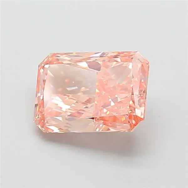 3.06ct Radiant Lab Grown Diamond (Colour Fancy Intense Orangey Pink, Clarity VVS2, IGI Certified)