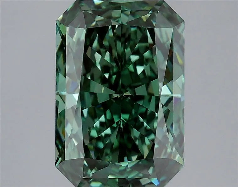 3.06ct Radiant Lab Grown Diamond (Colour Fancy Vivid Green, Clarity VS1, IGI Certified)