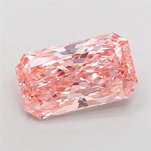 3.06ct Radiant Lab Grown Diamond (Colour Fancy Vivid Pink, Clarity VS1, IGI Certified)