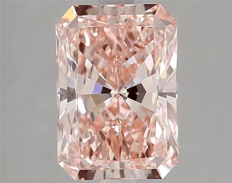 3.06ct Radiant Lab Grown Diamond (Colour Fancy Vivid Pink, Clarity VS1, IGI Certified)