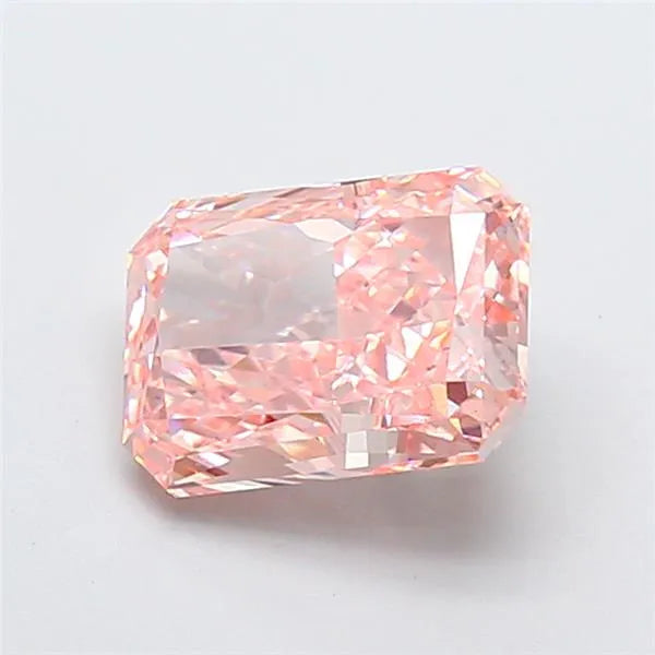 3.06ct Radiant Lab Grown Diamond (Colour Fancy Vivid Pink, Clarity VS2, IGI Certified)