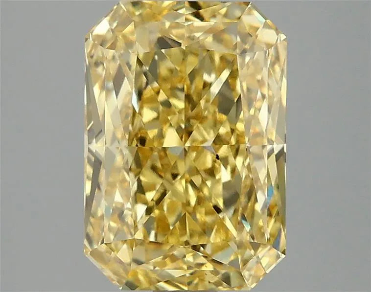 3.06ct Radiant Lab Grown Diamond (Colour Fancy Vivid Yellow, Clarity VS2, IGI Certified)