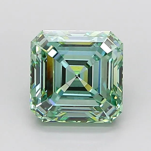 3.07ct Asscher Lab Grown Diamond (Colour Fancy Intense Green, Clarity VS1, IGI Certified)