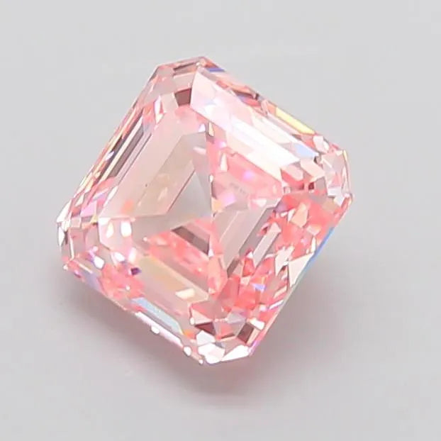 3.07ct Asscher Lab Grown Diamond (Colour Fancy Intense Pink, Clarity VS1, IGI Certified)