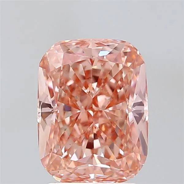 3.07ct Cushion modified Lab Grown Diamond (Colour Fancy Intense Brownish Pink, Clarity VS1, IGI Certified)