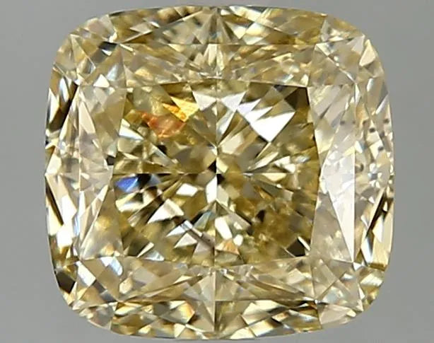 3.07ct Cushion modified Lab Grown Diamond (Colour Fancy Intense Yellow, Clarity VS1, IGI Certified)