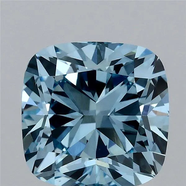 3.07ct Cushion modified Lab Grown Diamond (Colour Fancy Vivid Blue, Clarity VS1, IGI Certified)