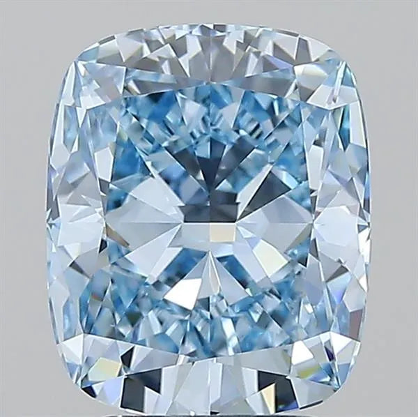 3.07ct Cushion modified Lab Grown Diamond (Colour Fancy Vivid Blue, Clarity VVS2, IGI Certified)