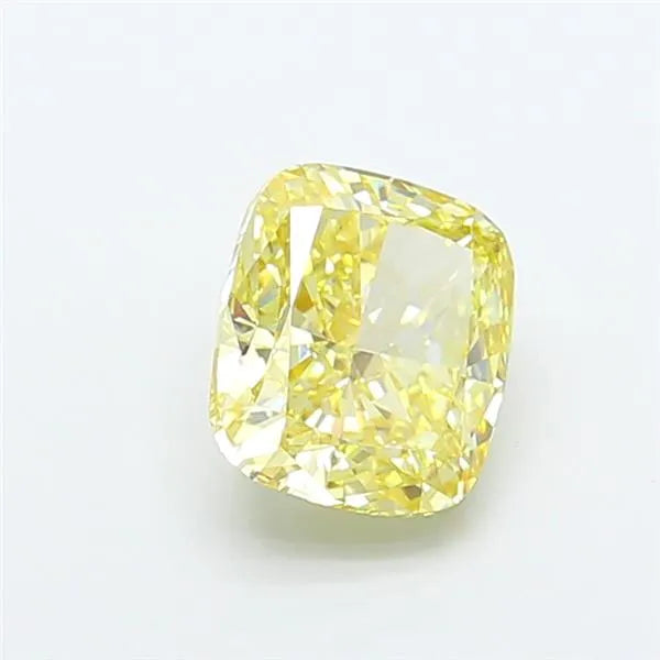 3.07ct Cushion modified Lab Grown Diamond (Colour Fancy Yellow, Clarity VS1, IGI Certified)