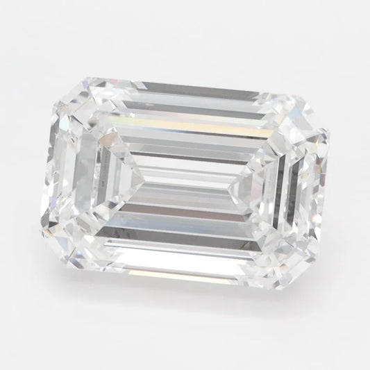 3.07ct Emerald Lab Grown Diamond (Colour D, Clarity IF, IGI Certified)