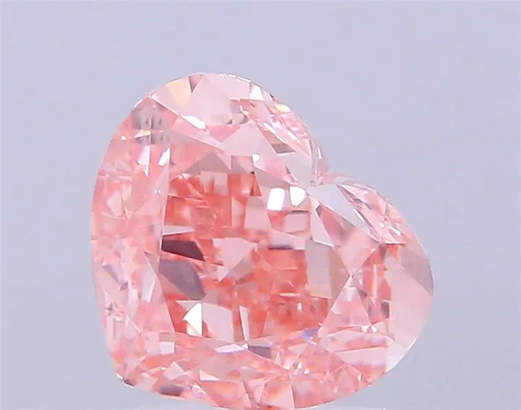 3.07ct Heart Lab Grown Diamond (Colour Fancy Intense Pink, Clarity VS1, IGI Certified)