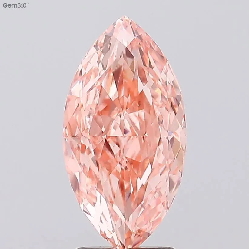 3.07ct Marquise Lab Grown Diamond (Colour Fancy Intense Pink, Clarity VVS2, IGI Certified)
